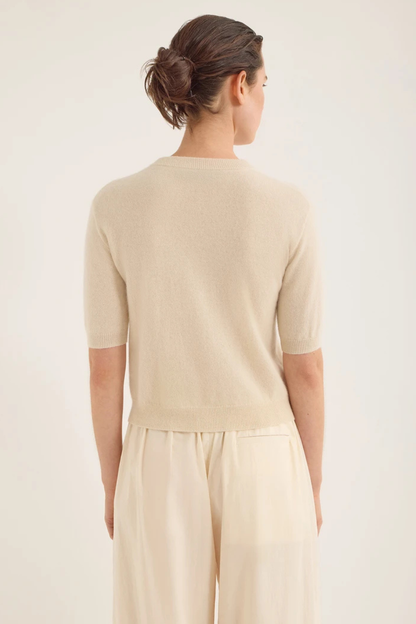 Dean Cashmere Sweater | Ante White