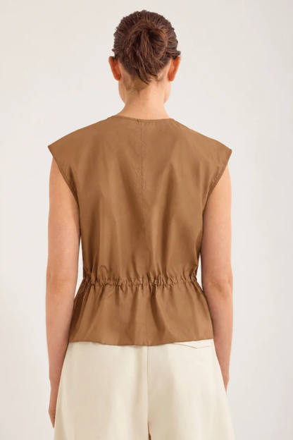 Bonne Crushed Cotton Top | Saffa