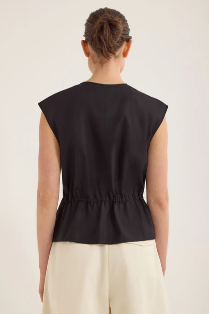 Bonne Crushed Cotton Top | Inkwell