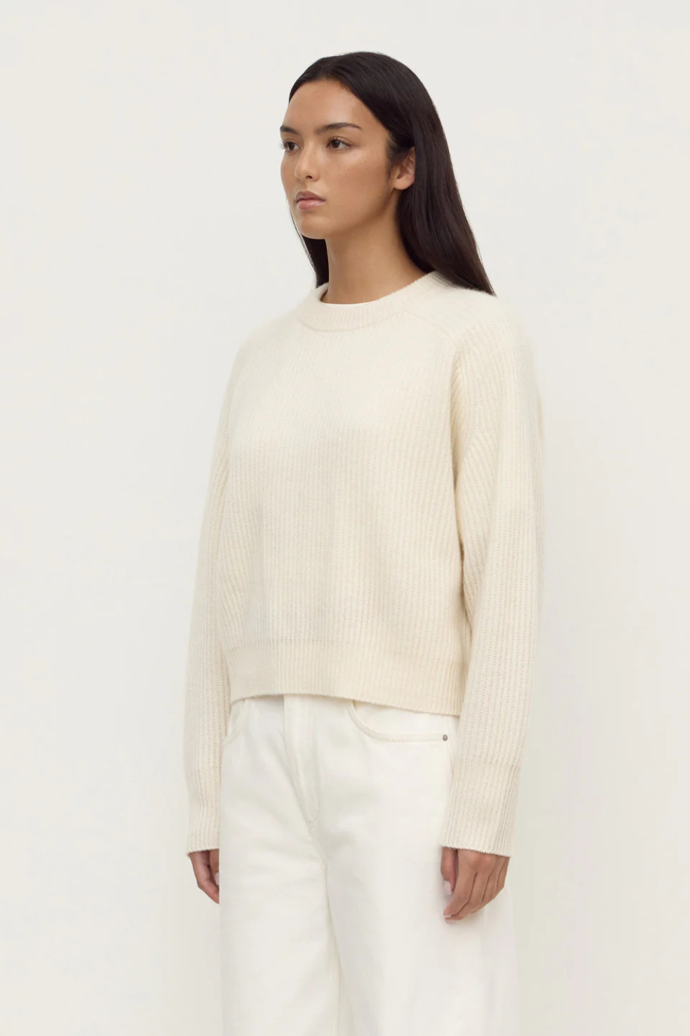 Amerie Cashmere Knit Jumper | White