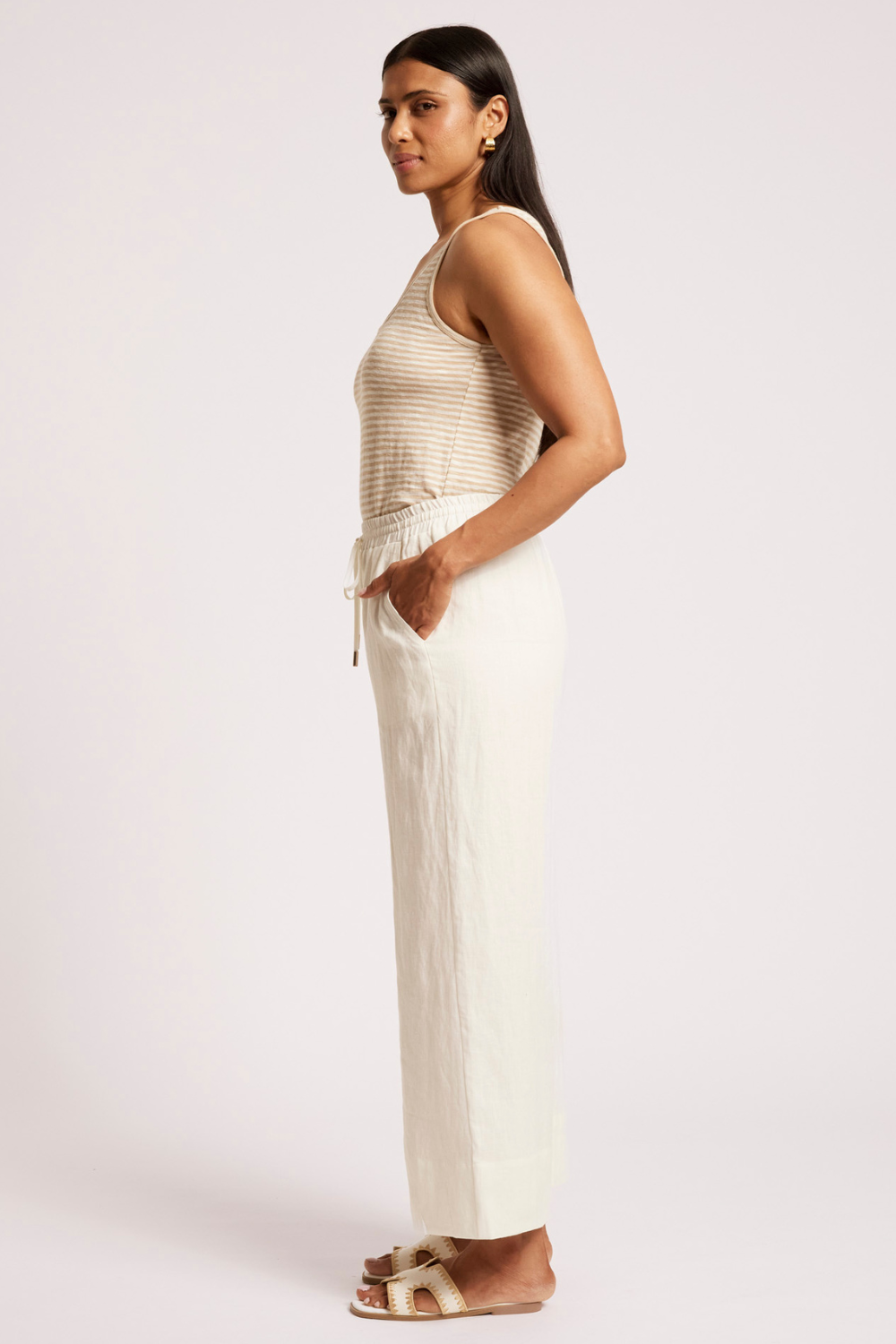 Cove Relaxed Pant | White