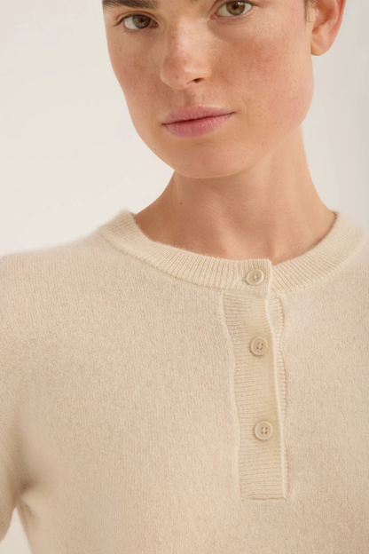 Dean Cashmere Sweater | Ante White