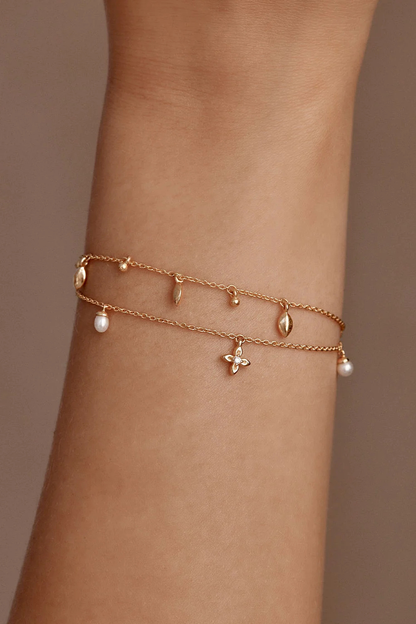 18k Gold Vermeil Live in Peace Bracelet