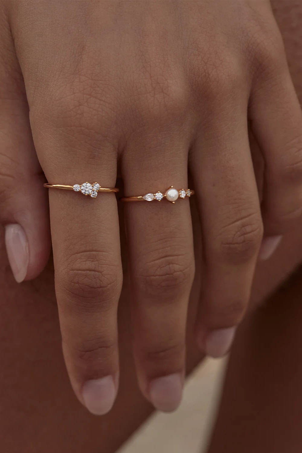 18k Gold Vermeil Sea Foam Ring