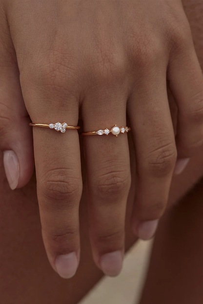18k Gold Vermeil Sea Foam Ring
