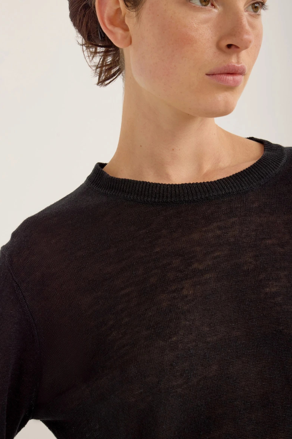 Orlon Linen Sweater | Black