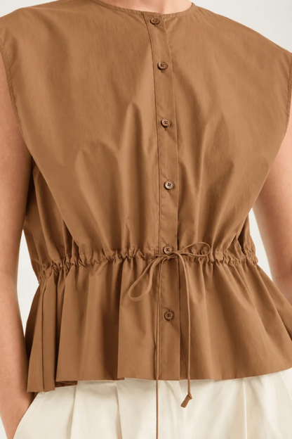 Bonne Crushed Cotton Top | Saffa