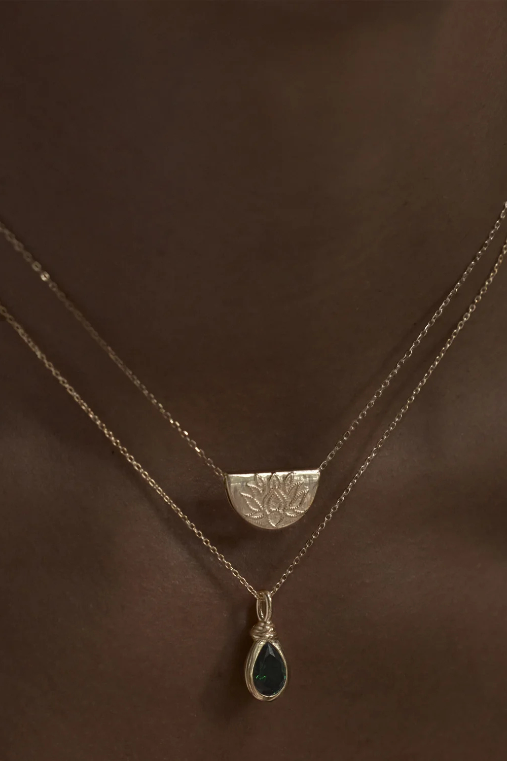 18k Gold Vermeil Lotus Necklace