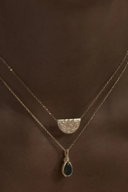 18k Gold Vermeil Lotus Necklace