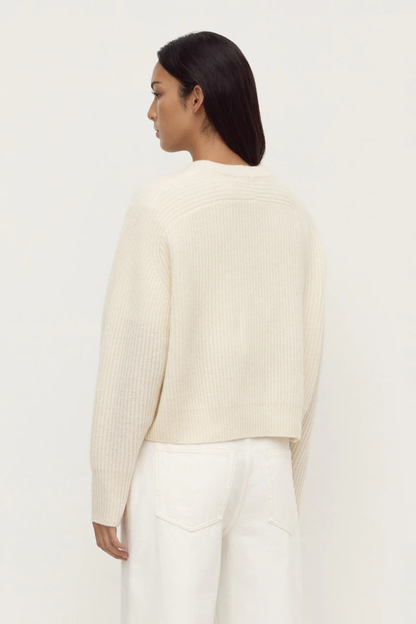 Amerie Cashmere Knit Jumper | White