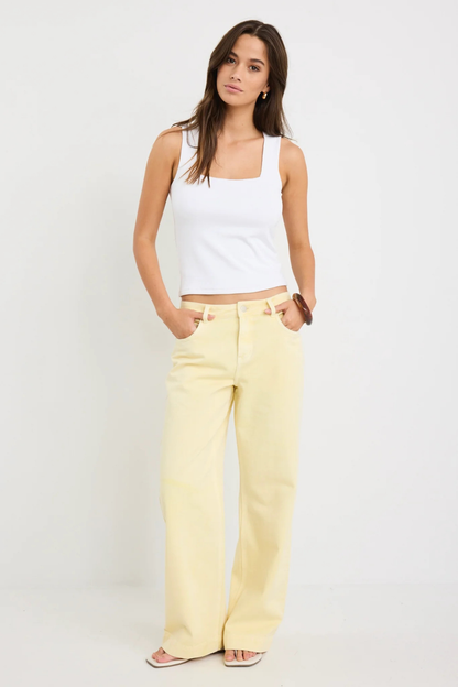 Resolute Butter Wide Leg Jeans