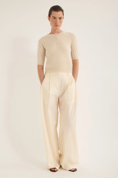 Dean Cashmere Sweater | Ante White