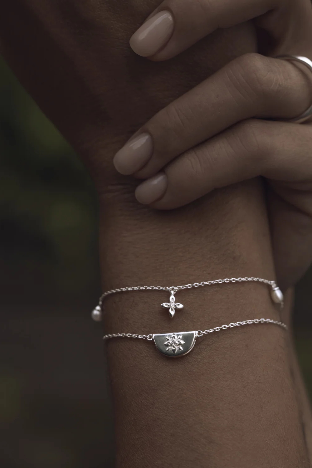 Sterling Silver Lotus of Hope Bracelet