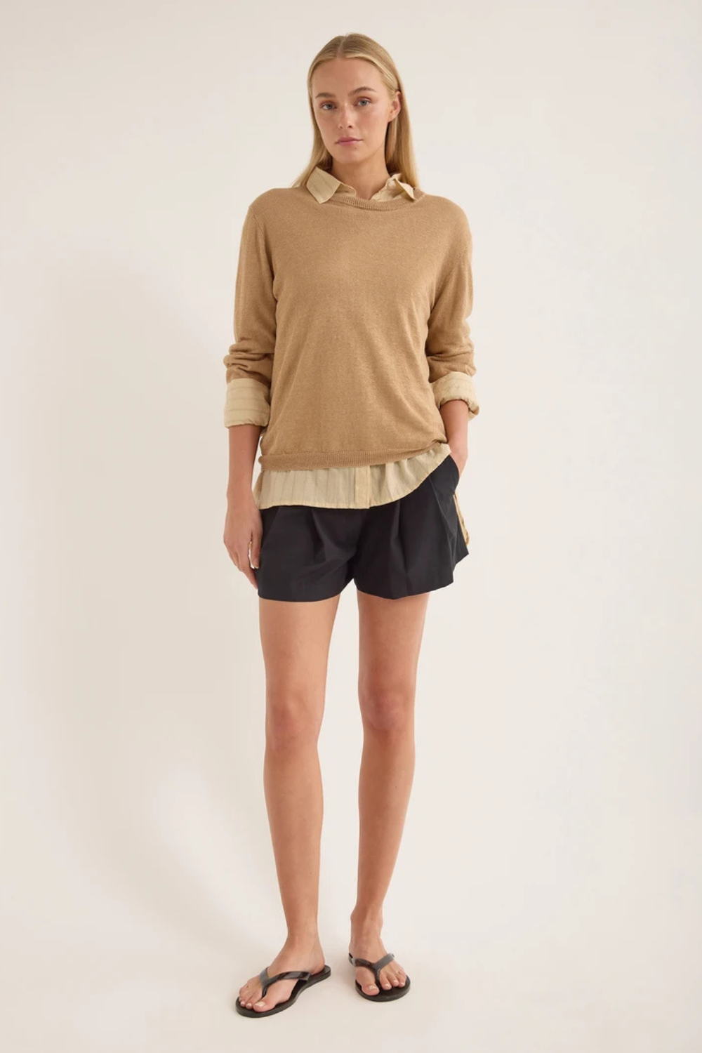 Orlon Linen Sweater | Cafe