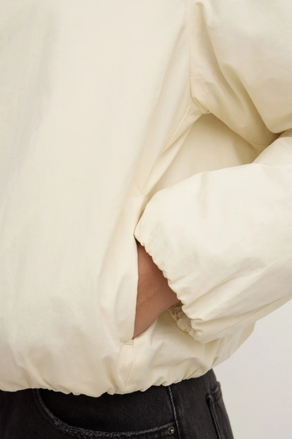 Zoie Padded Bomber Jacket | Antique White