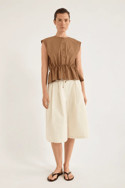 Bonne Crushed Cotton Top | Saffa
