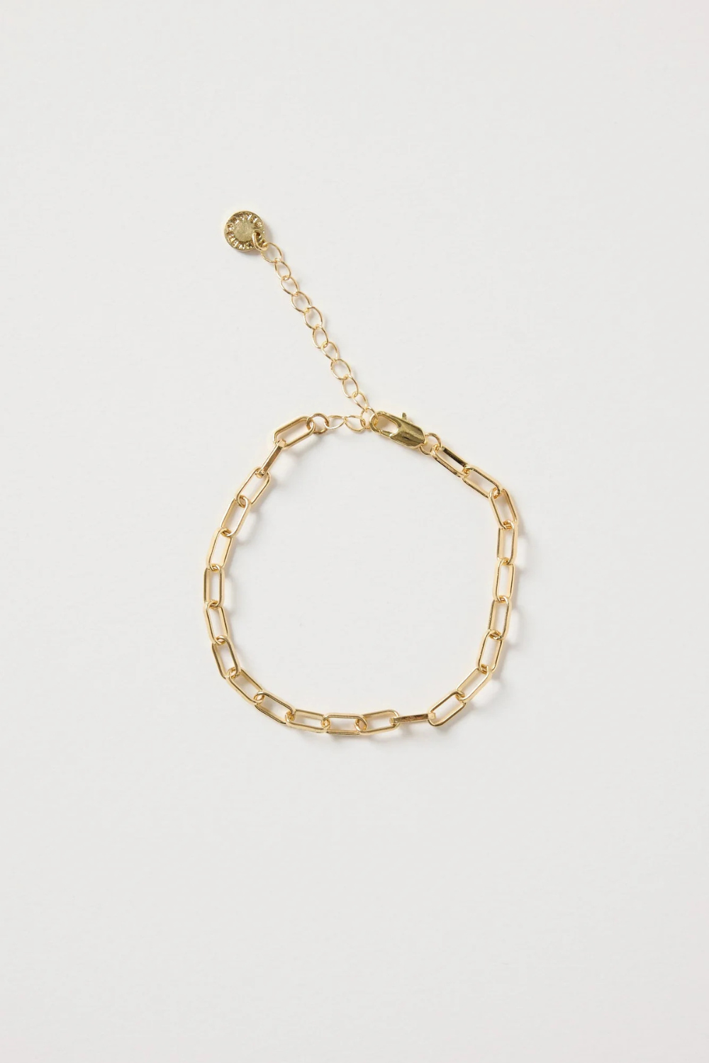 Paper Clip Gold Bracelet 1