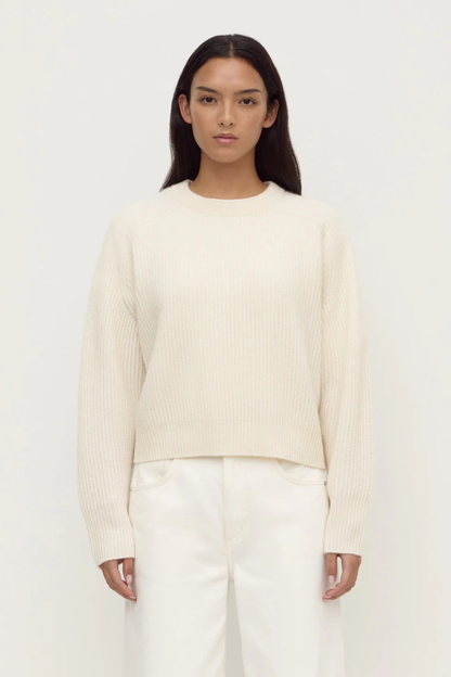 Amerie Cashmere Knit Jumper | White