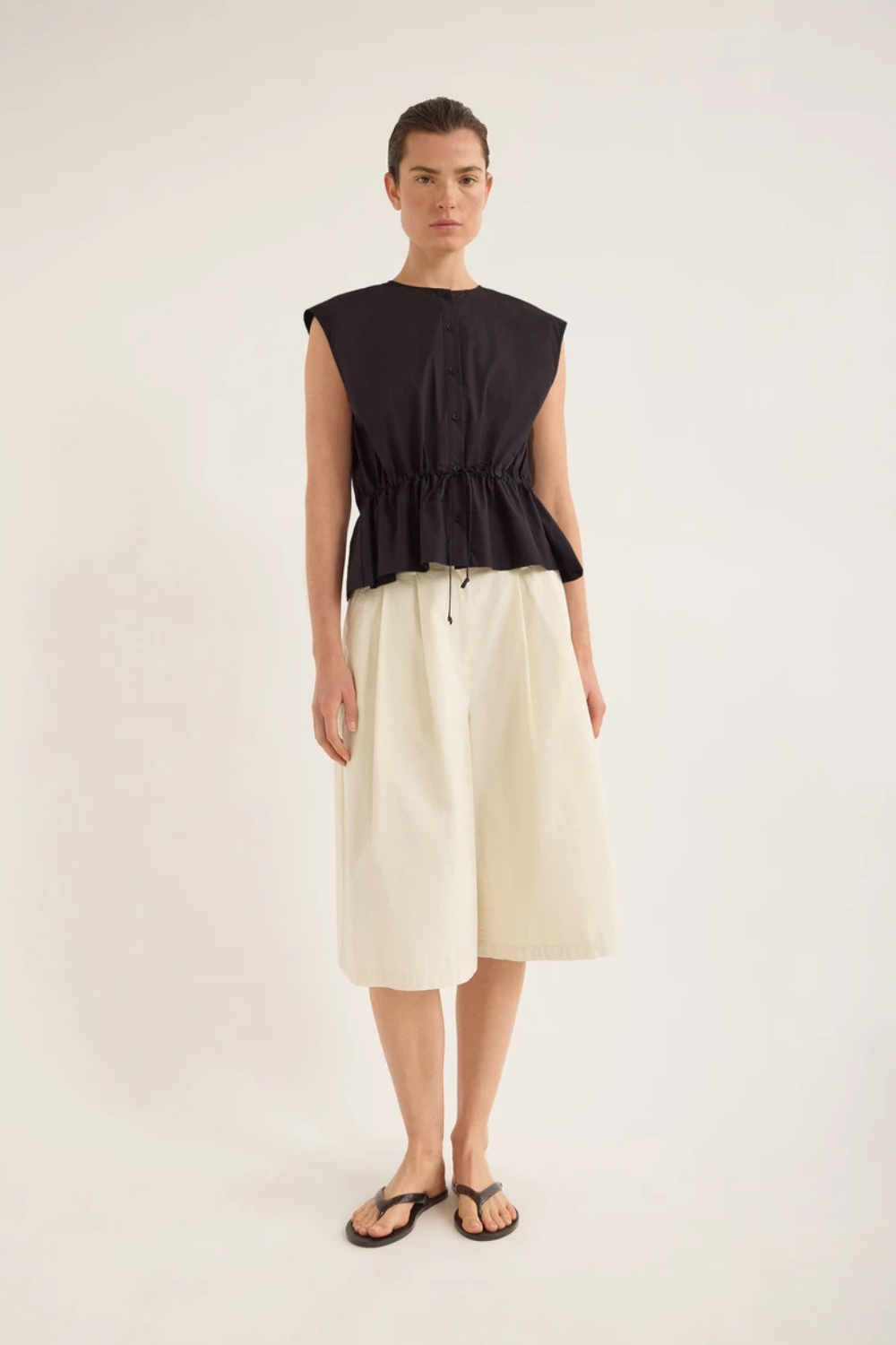 Bonne Crushed Cotton Top | Inkwell