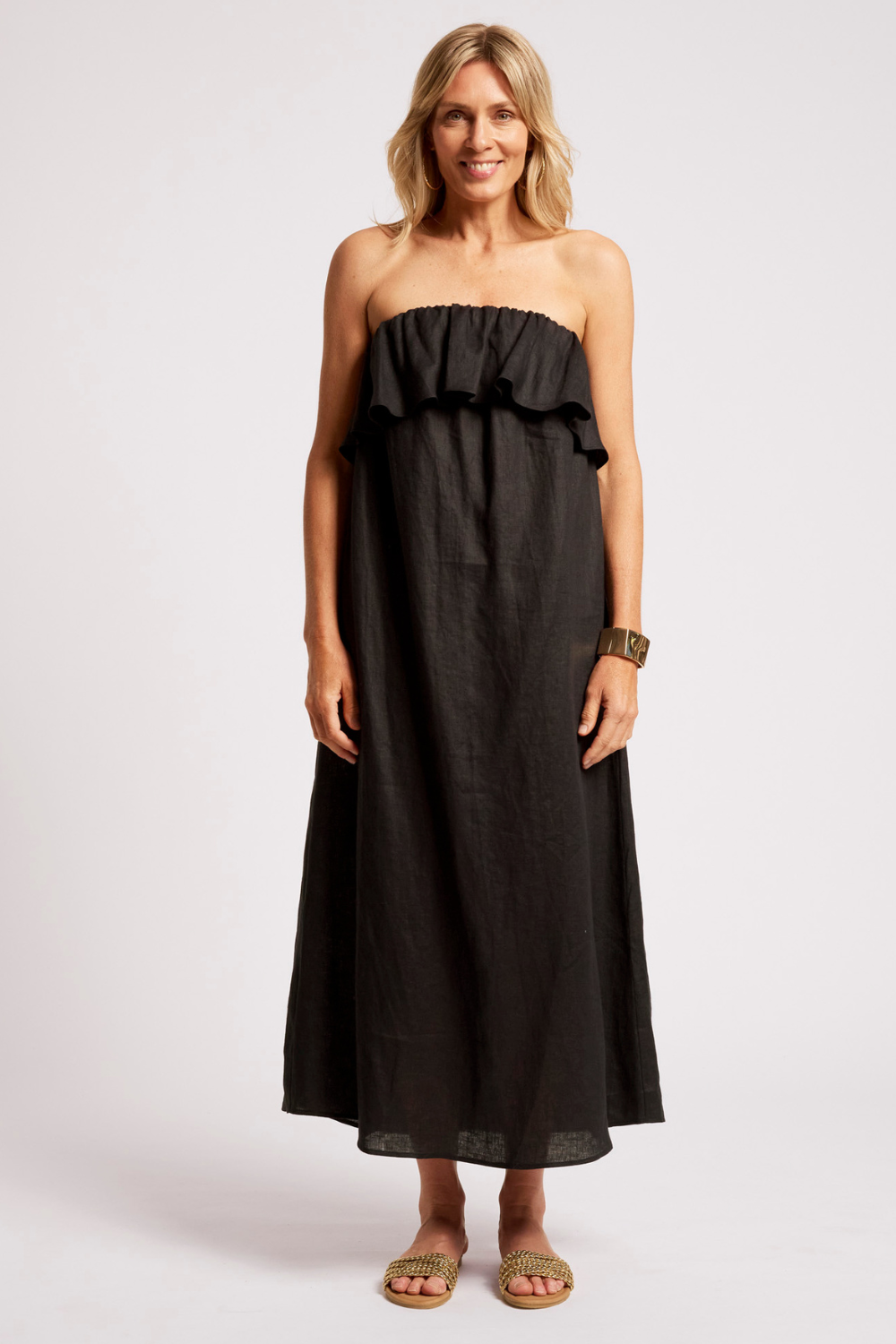 Maris Strapless Dress | Black