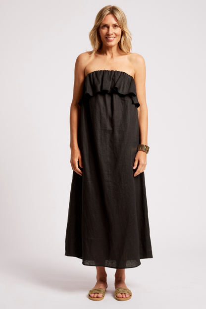 Maris Strapless Dress | Black