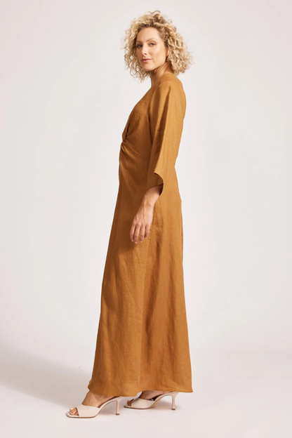 Miramar Twist Maxi Dress | Caramel