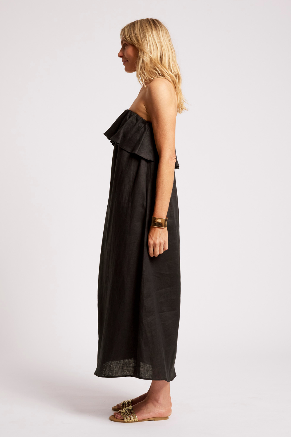 Maris Strapless Dress | Black