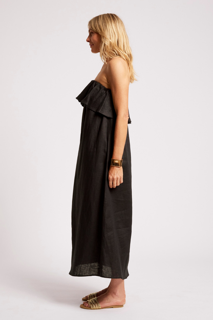 Maris Strapless Dress | Black