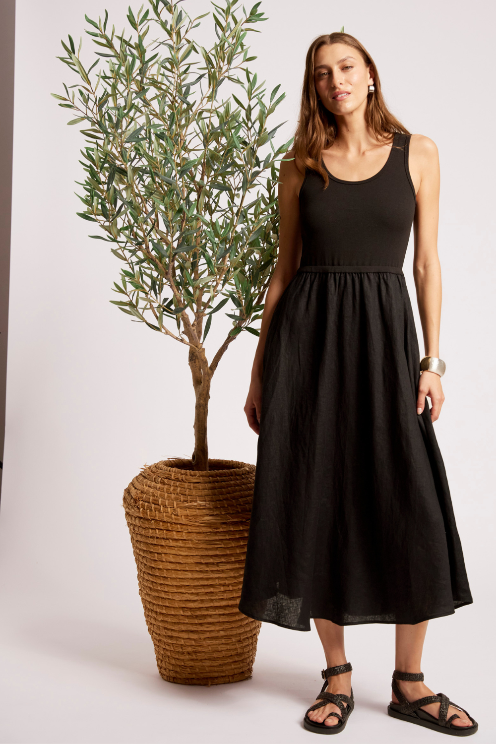 Maris Tank Maxi Dress | Black