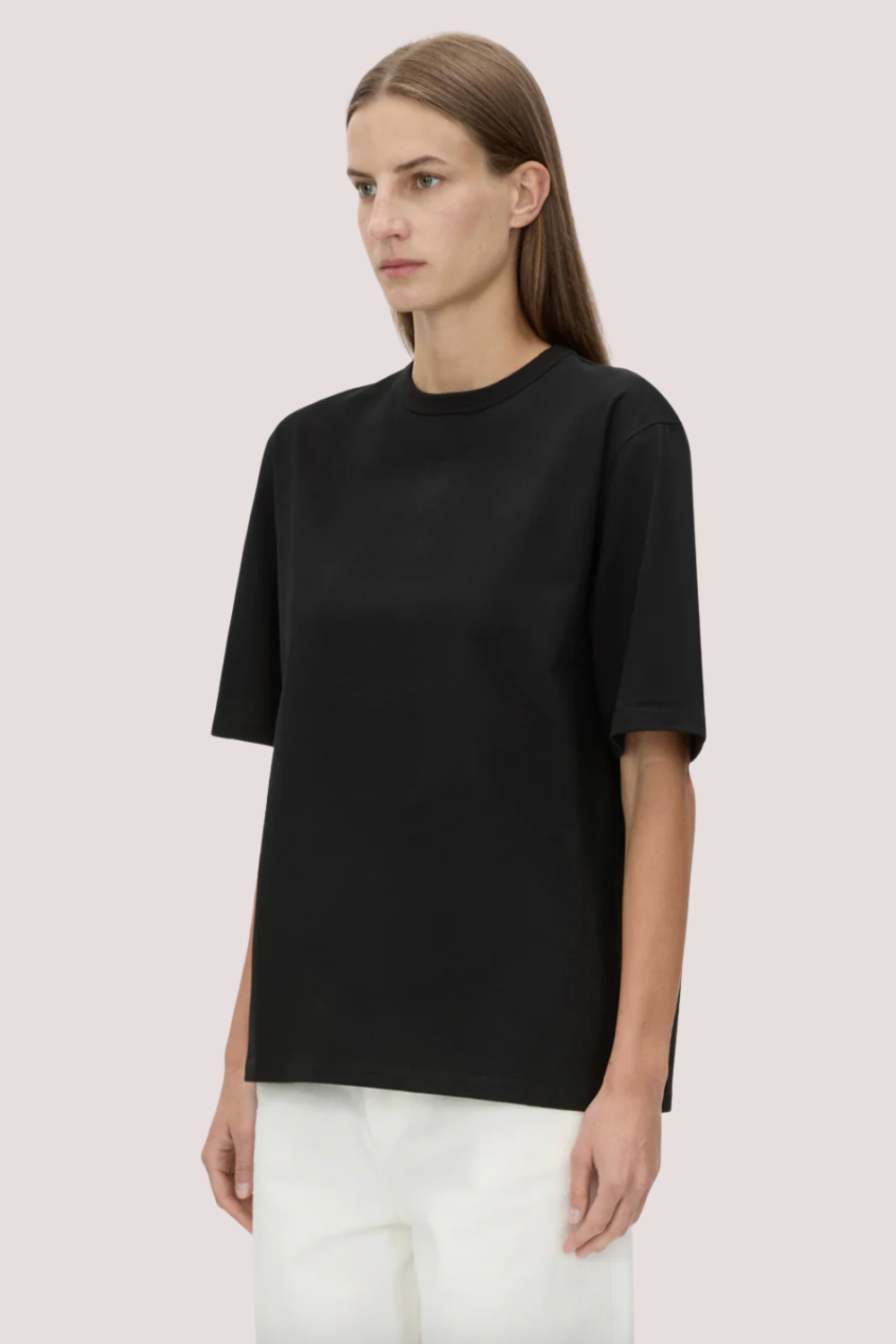 Patina Monogram Tee | Black