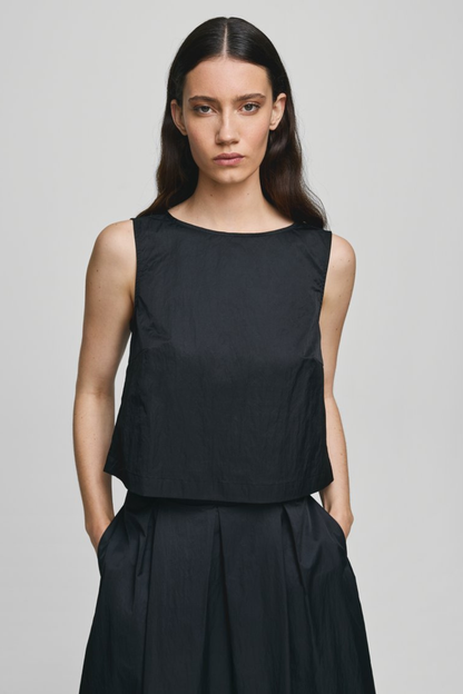 MSCH Javeria Camilla SL Top | Black