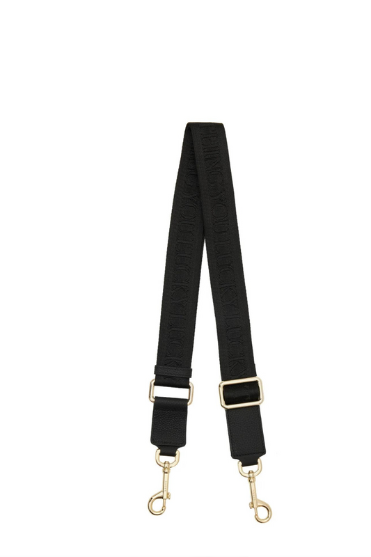 Feature Strap Webbing | Black Lucky Thing