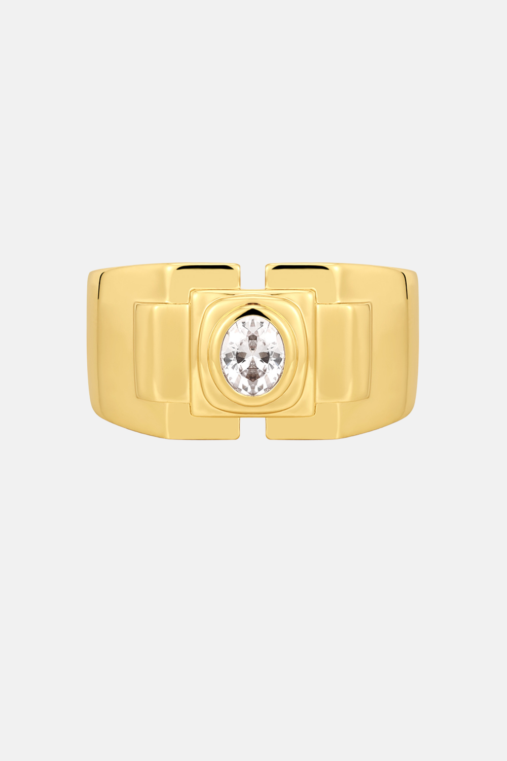 Deco Statement Ring | Gold