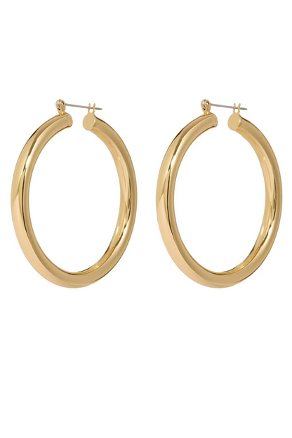 Amalfi Tube Hoops | Gold