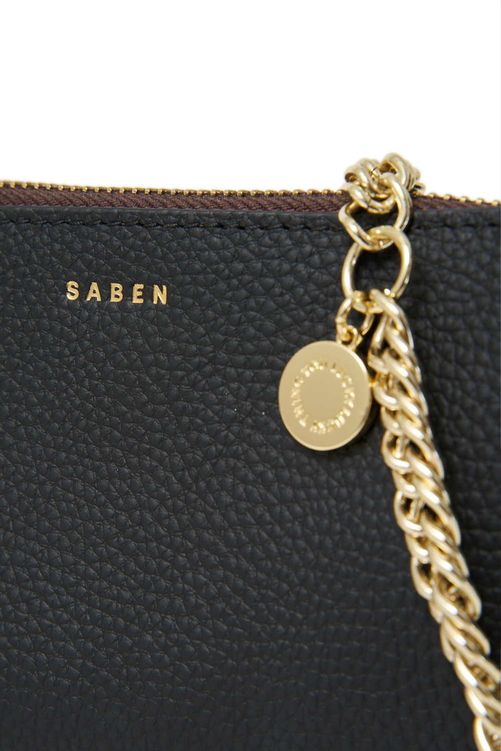 Lily Mini Bag | Black + Gold Curb Chain