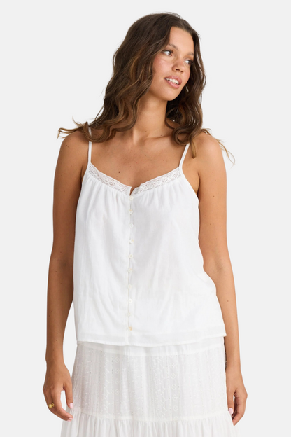 Dahlia Cami | White