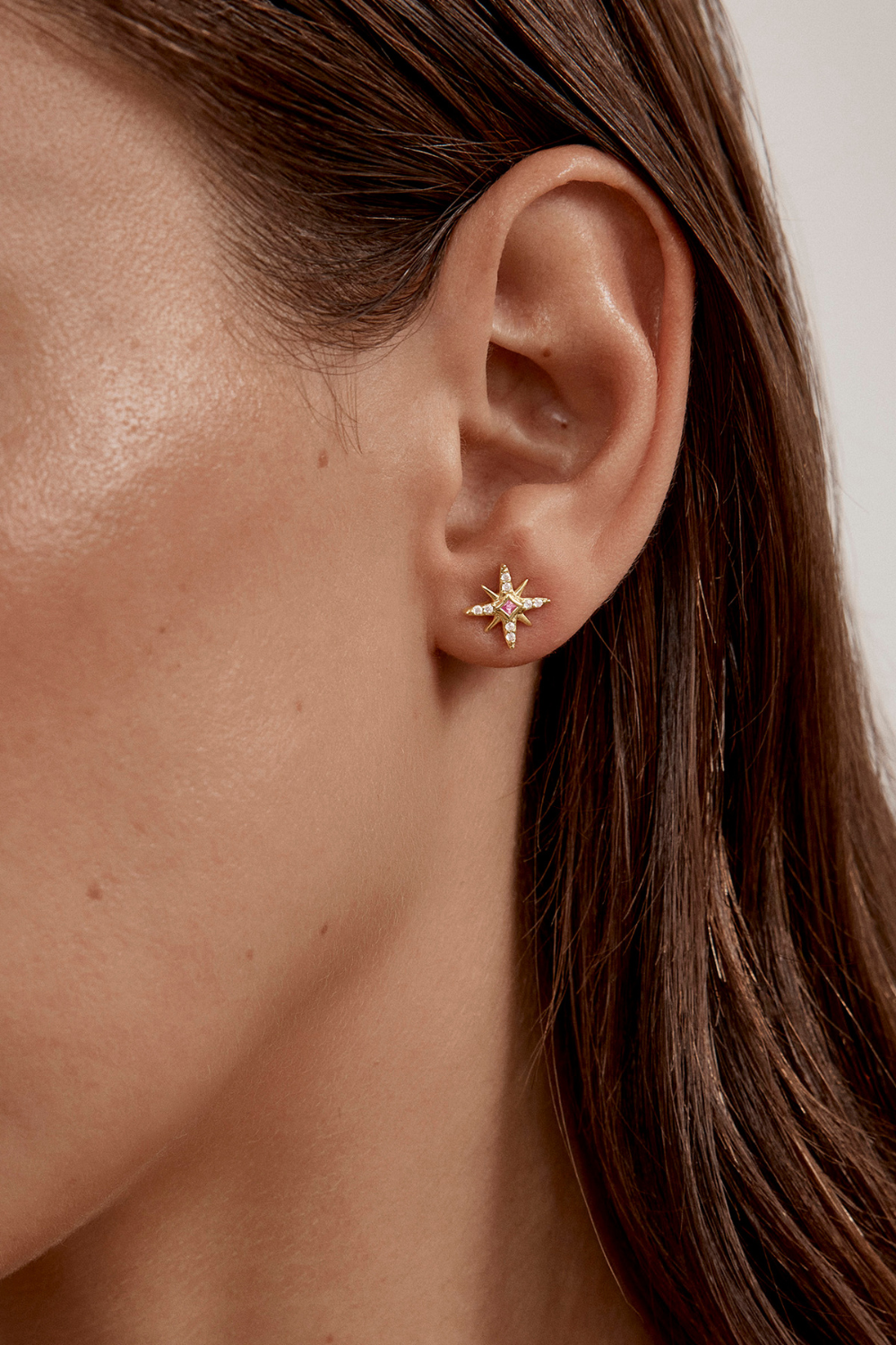 18k Gold Vermeil Starry Night Stud Earrings
