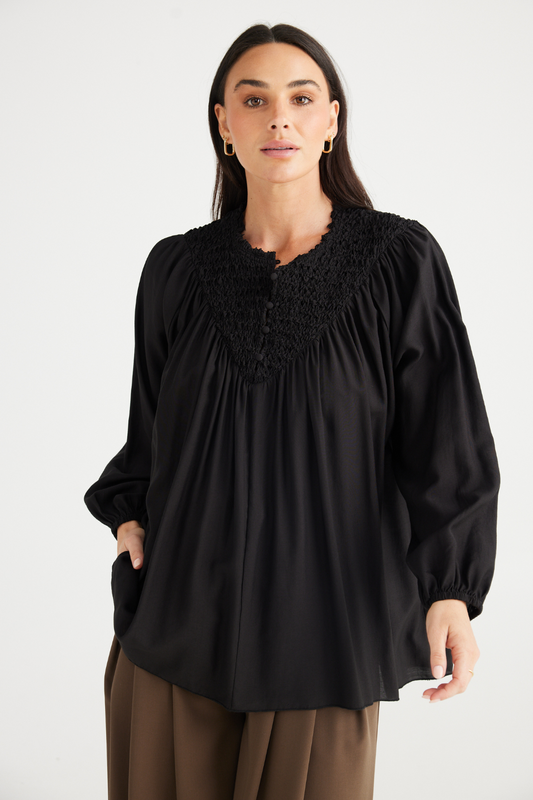 Picadilly Top | Black