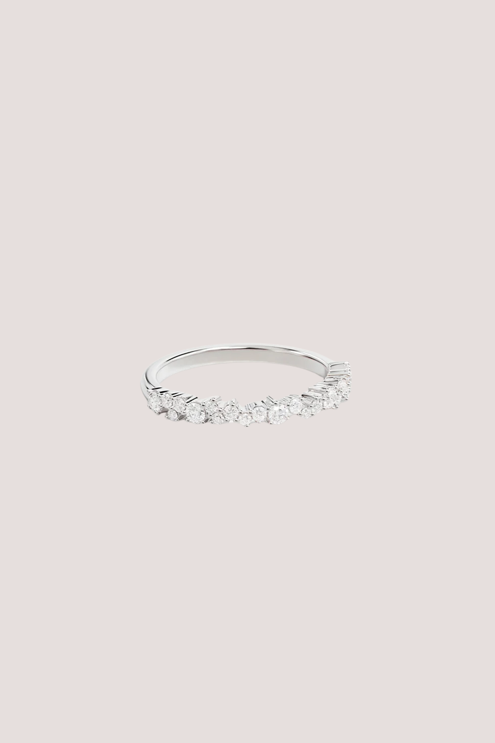 Sterling Silver Crystal Dust Fine Ring