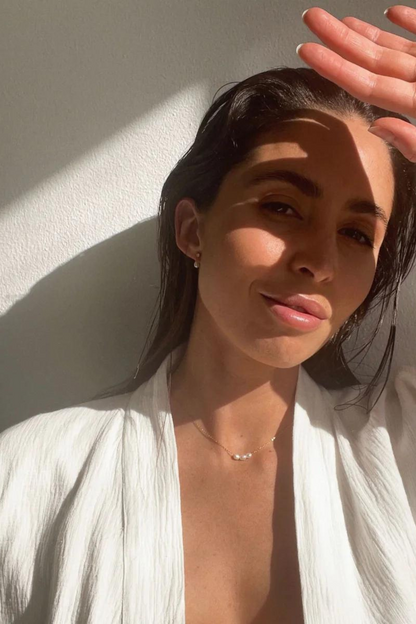 Mini Pearl Necklace | Gold