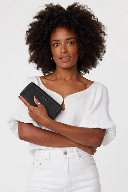 Saben Lyric Wallet - Black, Tan and Clay,  Kelly Green & Navy
