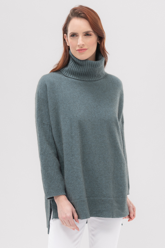 Audra Cape Sweater | Feather