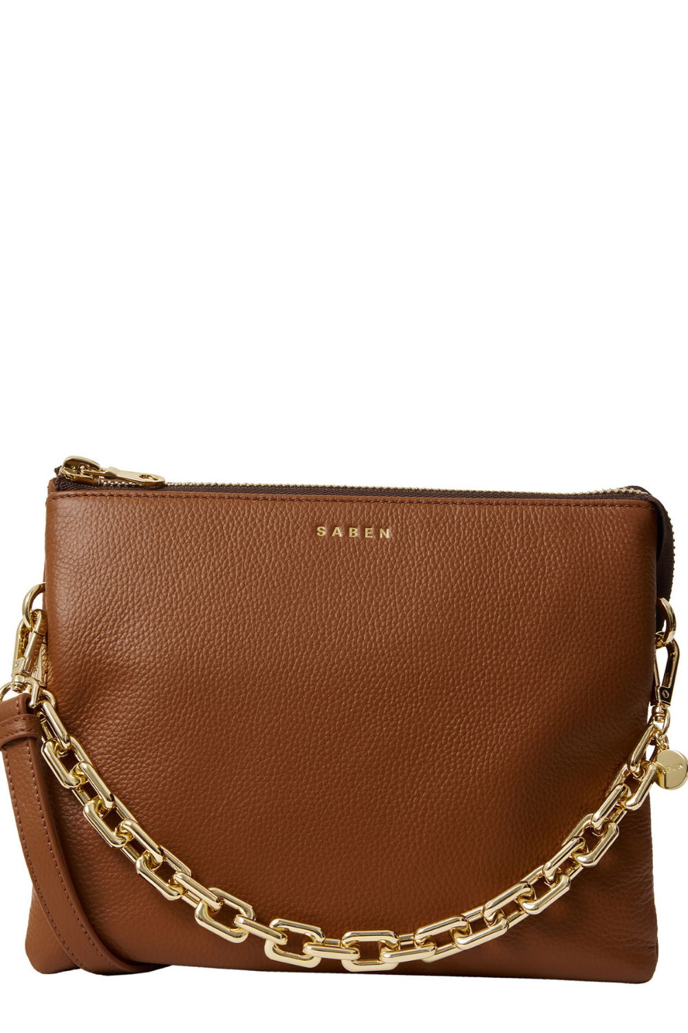 Matilda Crossbody | Tan + Chunky Chain