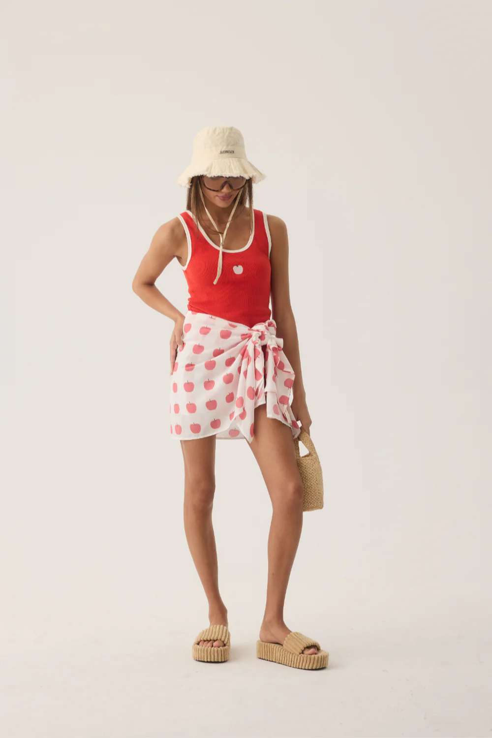 Manzana Rib Tank | Apple Red