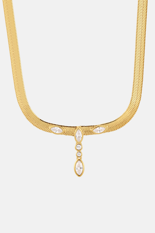 Bianca Drop Necklace | Gold