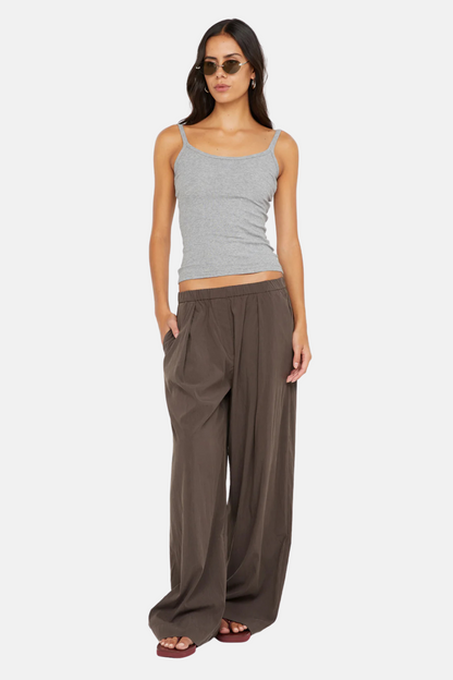 Kody Rib Tank | Grey Marle