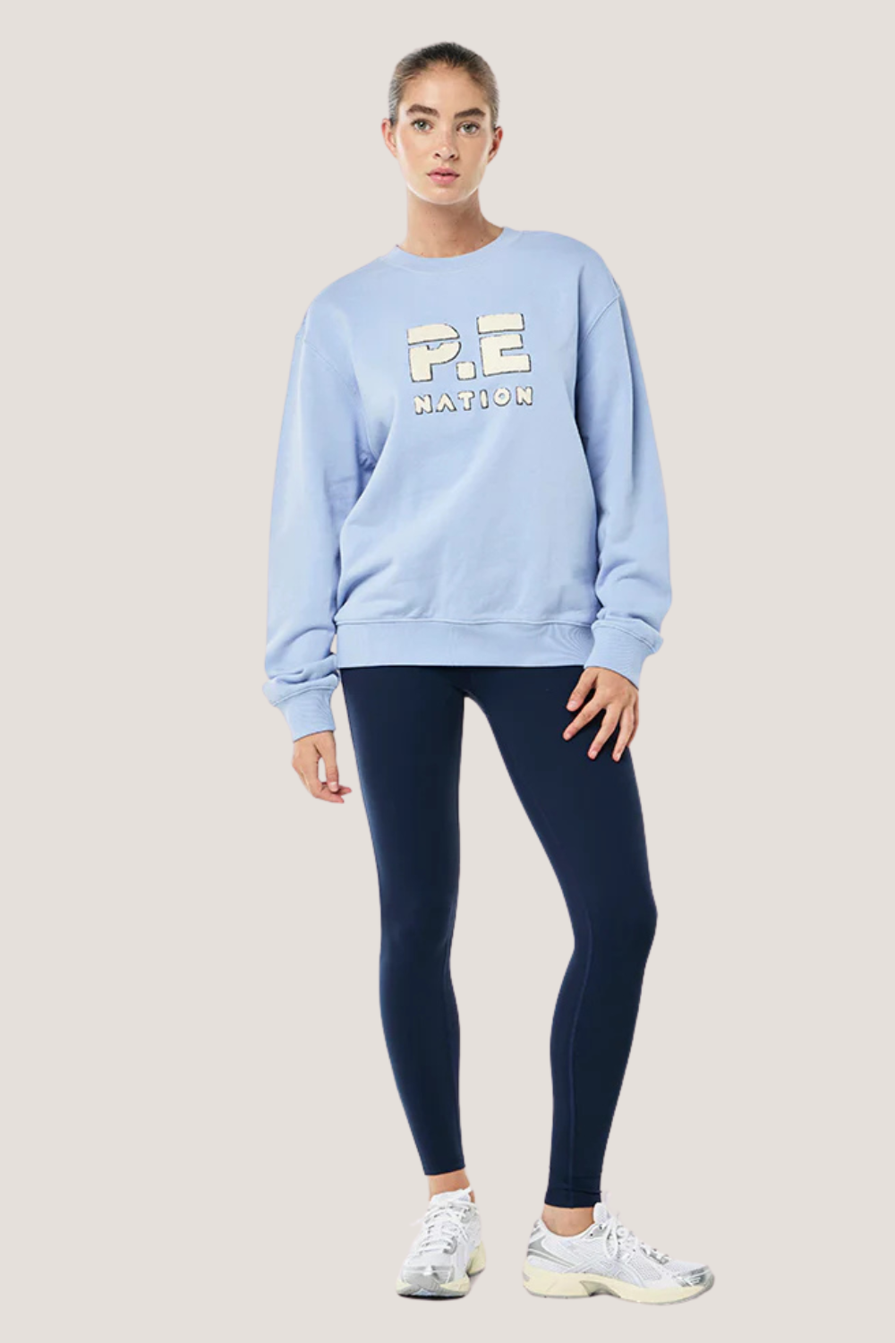 Heads Up Boucle Sweat | Dusty Blue