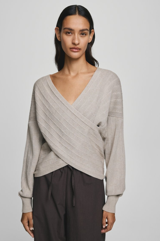 MSCH Zine Rachelle Wrap Pullover | Warm LGM