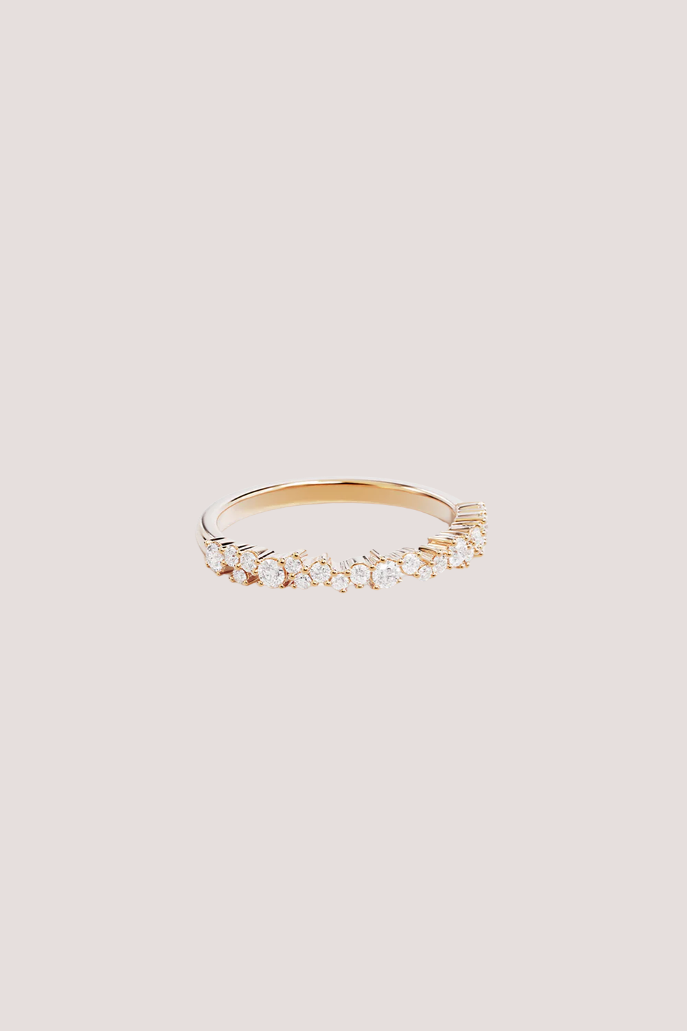18k Gold Vermeil Crystal Dust Fine Ring