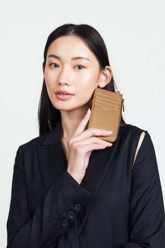 Winona Card Holder | Brushed Bronze